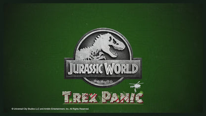 Jurassic World T. Rex Panic - Juego de dinosaurios de mesa lleno de acción